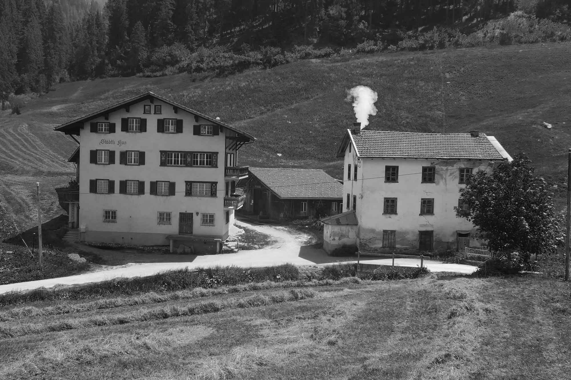 Historische Aufnahme des stettli resorts in Churwalden